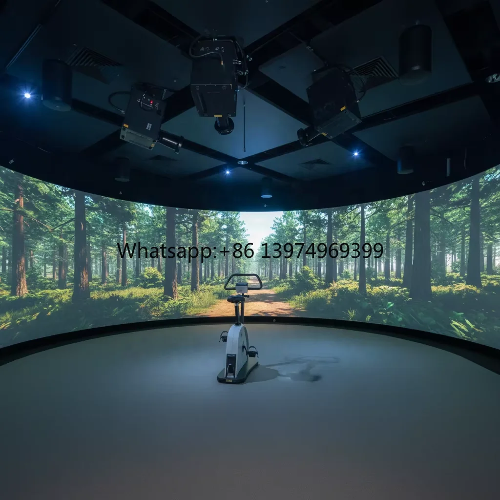 180 / 220 / 360 Degree Large Curved Projector Screen 180 Degree Curved Projection Screen  for Flight Simulator