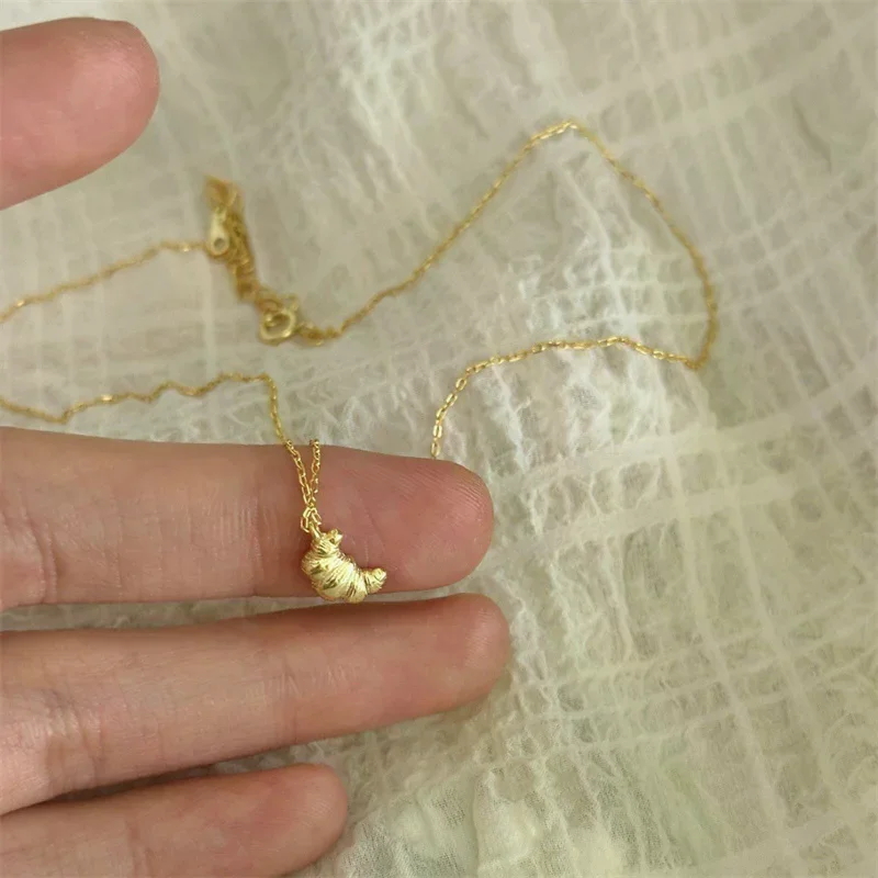 قلادة كرواسون ساحرة للنساء؛ مجوهرات عصرية، هدية جميلة للفتيات #3