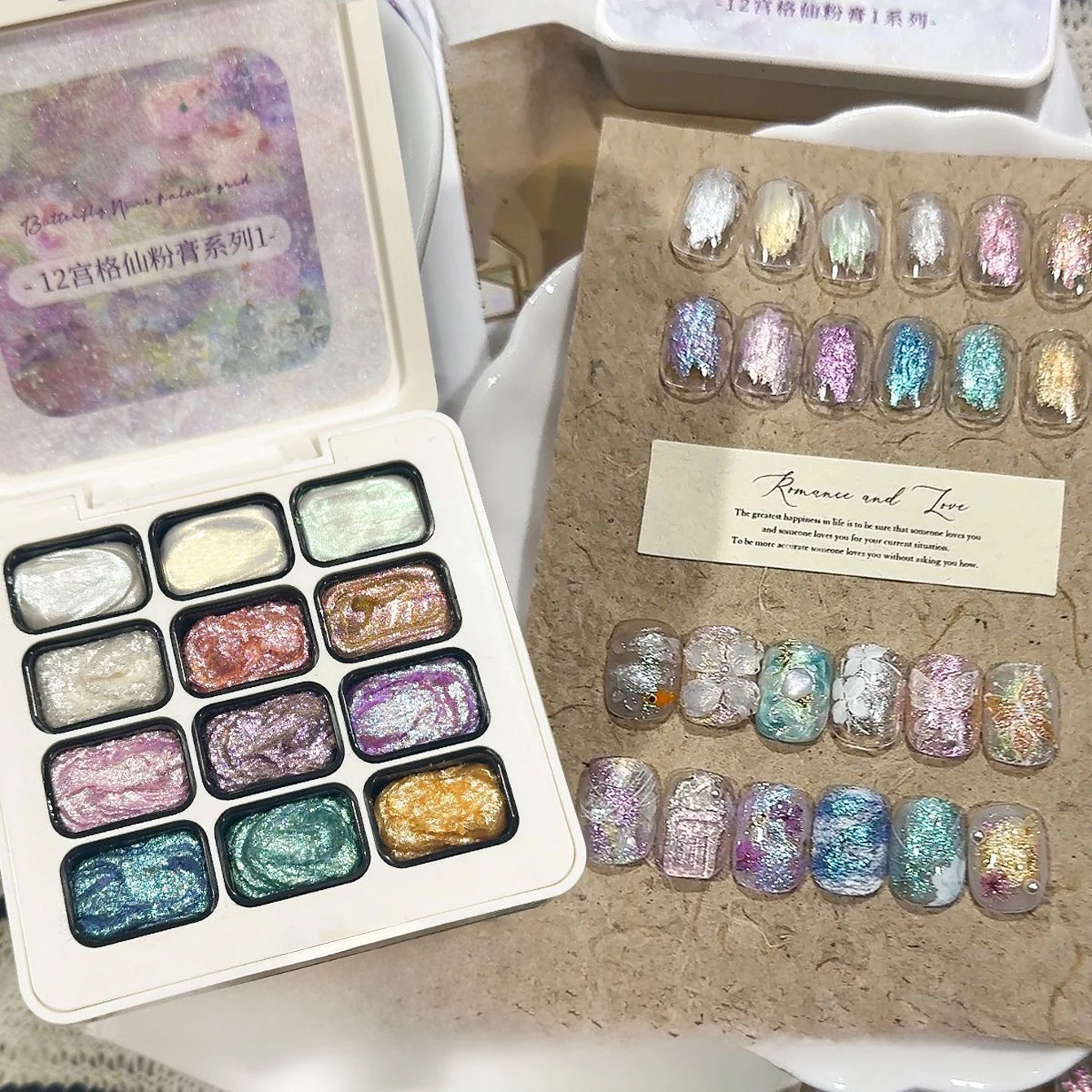 2026 Neuer 12-Farben No-Rinse Gel-Nagellack für Nagelkunst mit opalähnlichem, strukturiertem Finish – Nagelzubehör
