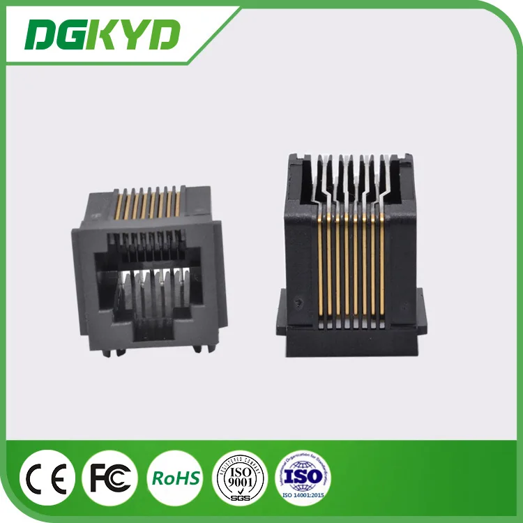 For single port RJ45 network socket 8P8C without light with ears, network socket DGKYD