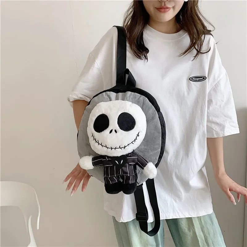 The Nightmare Before Christmas Jack Skellington Cosplay Peluche Backpack Cartoon Doll Bag Kids Halloween Candy Backpack Gifts