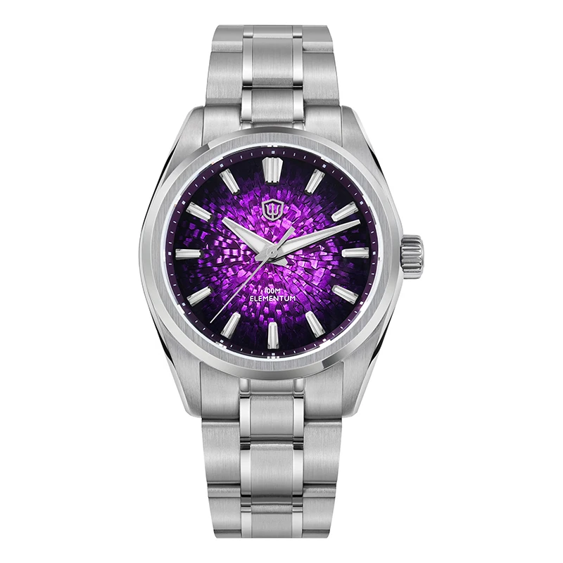 Watchdives 38mm Mannen Quartz Horloge VH31 Sweep Seconden Beweging ijskristal Titanium Waterdichte Horloges WD0003B WD0003C WD0003D