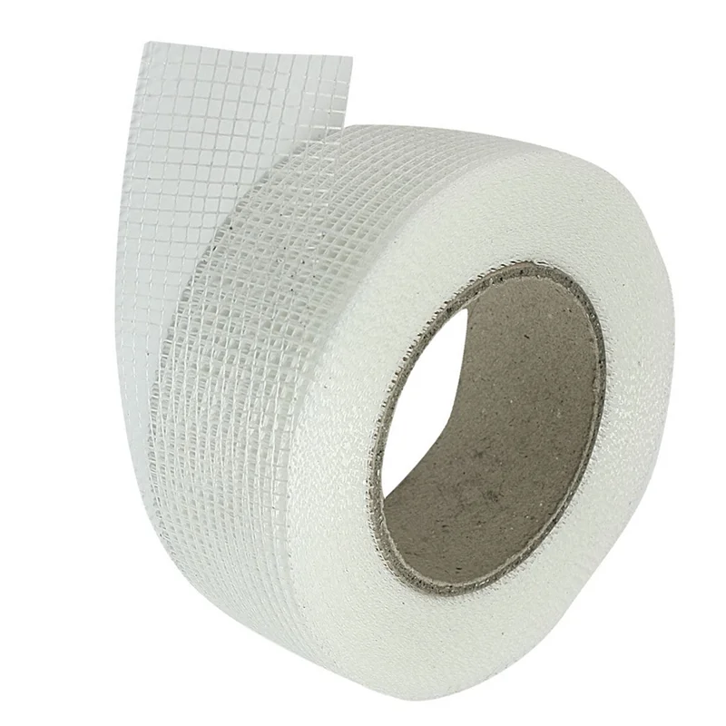 

N04R 5X Self-Adhesive White Fiberglass Mesh Tape For Cracks Holes