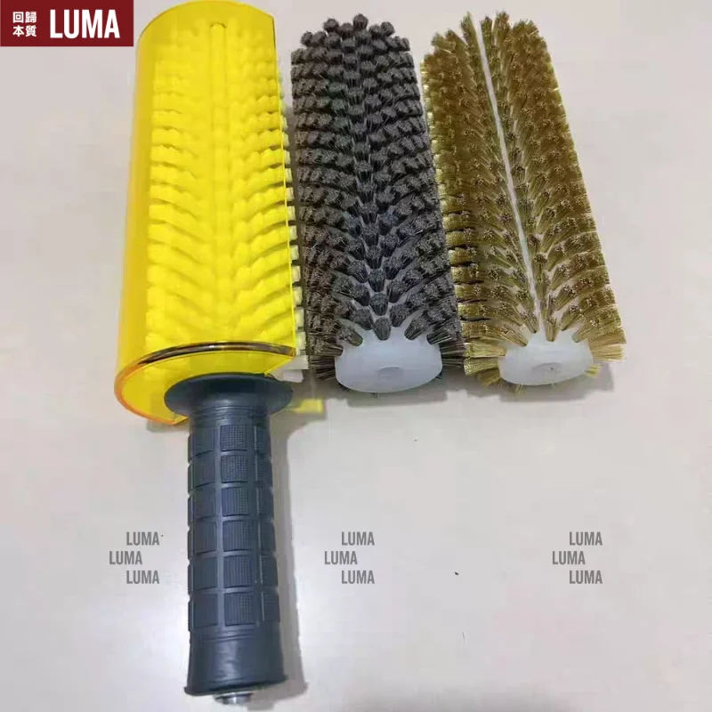 Snowboard Waxing Roller Polishing Set Nylon Horsehair Copper Wire Brush