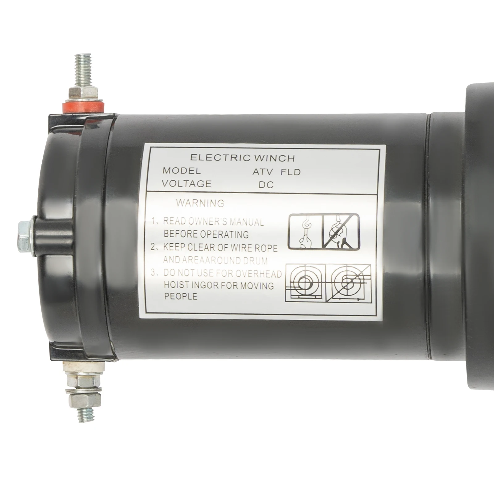 0.4KW Electric Winch DC12V, Black Electric Lifting Device IP67 Waterproof Grade
