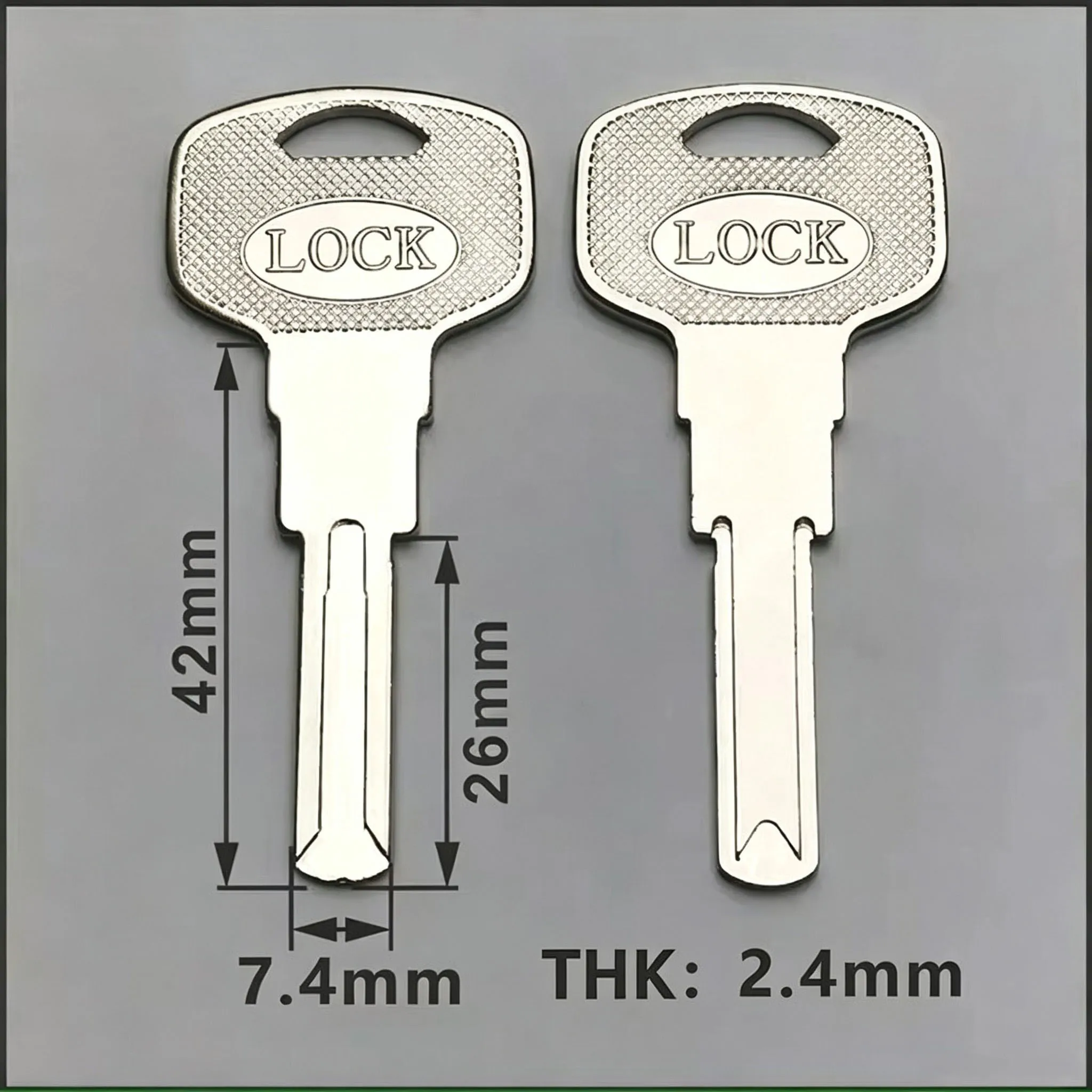 10pcs Electric Control Lock Key Embryo Intelligent Fingerprint Lock Blade Electronic Lock Key  Locksmith Supplies Blank Keys