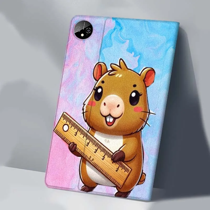 كابيبارا الملونة الكرتون القط لهواوي MediaPad 3 12 الهواء SE M6 M5 لايت برو 10.4 10.8 11 11.5 12.6 13.2 بوصة 5G اللوحي #3