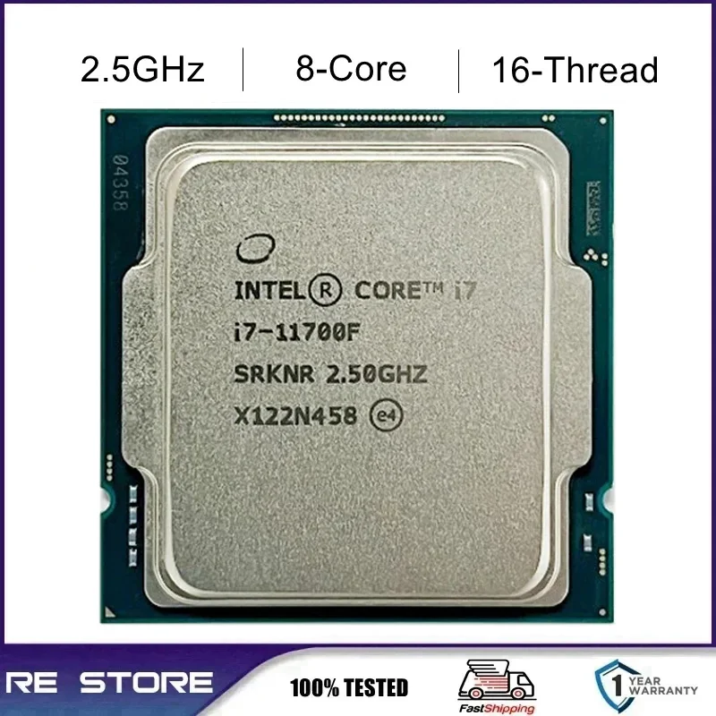 Intel Core i7 11700F 2.5GHz Eight-Core LGA 1200 processor