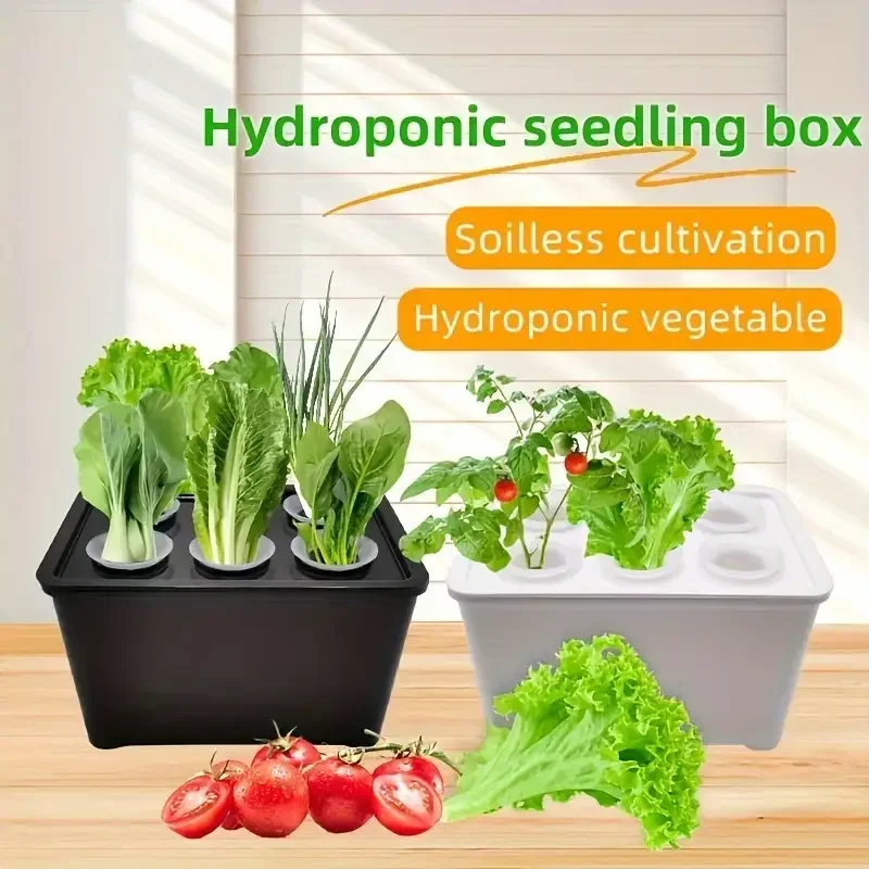 1Set Gardening Nursery Pots Indoor Hydroponics Grower Kit Universal Hydroponic System Planting Container Gifts
