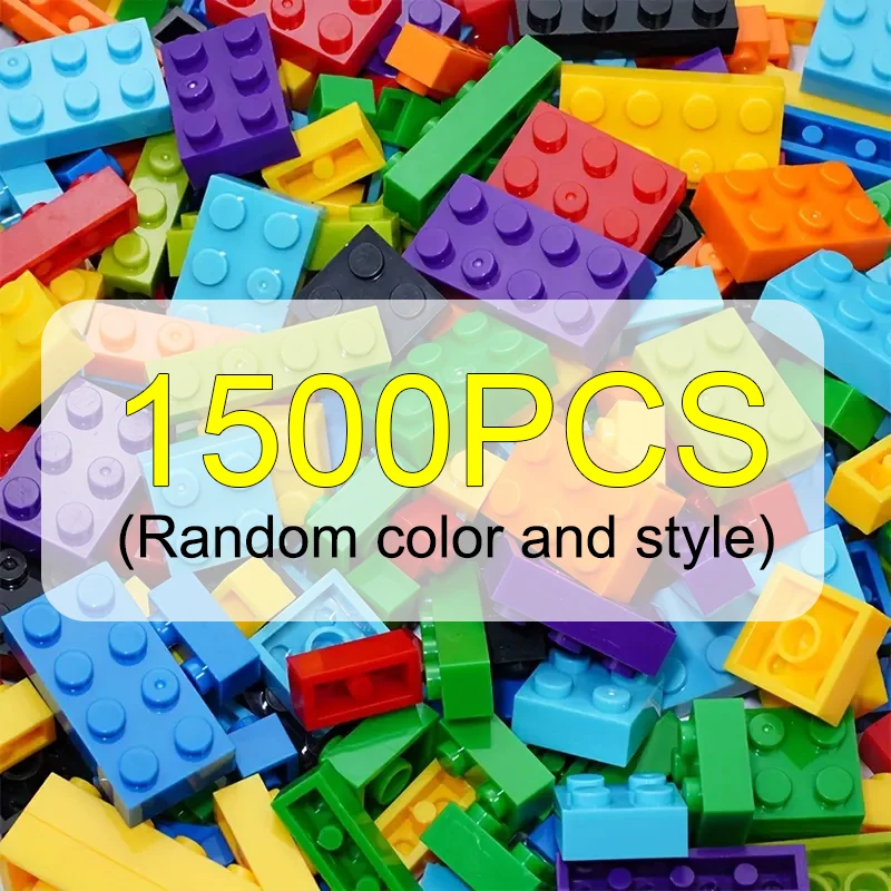 

1500pcs creative building blocks bulk set Urban Classic building blocks Assembled birthday gift children's educational toys DIY