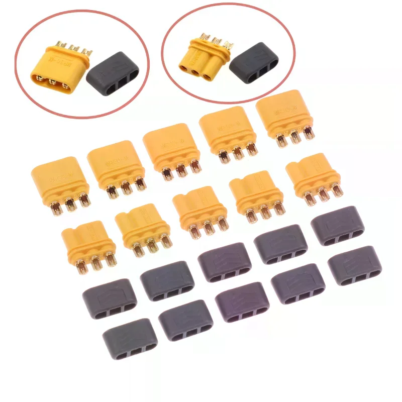 Amass MR30 Male Female Connector Plug With Sheath Housing For RC Lipo Battery Multicopter Airplane Accessories 5Pairs