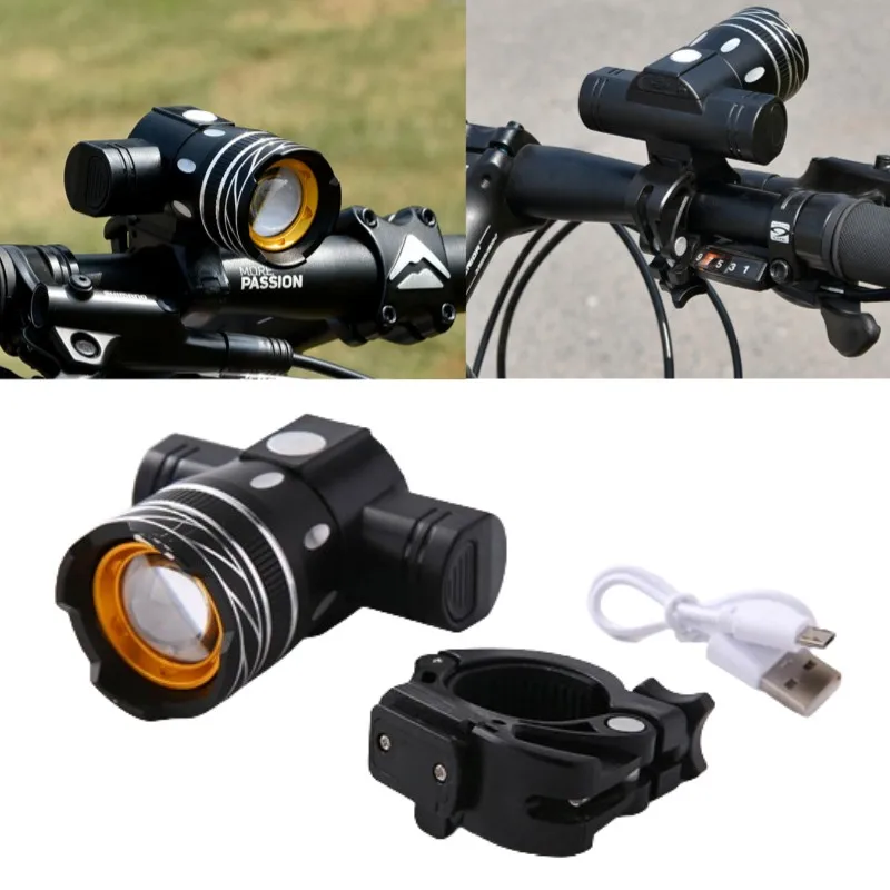 Z30 15000LM T6 LED Light Bike/Bicycle/Light Set USB Rechargeable Headlight/Flashlight Waterproof Zoomable Cycling Lamp for Bike