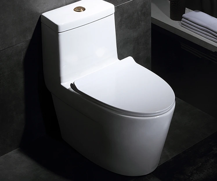 Retro toilet in the UK, Nordic bathroom, water-saving toilet, spray siphon type water pump, silent ceramic toilet