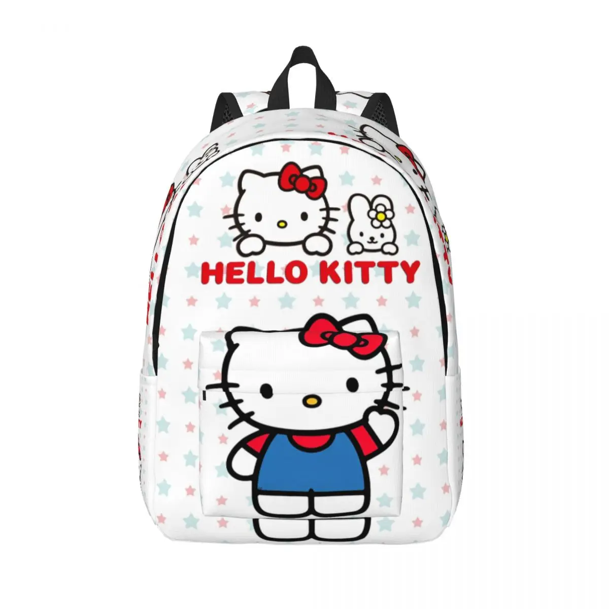 

Милый классический рюкзак «Hello Kitty» с героями мультфильмов, прочный студенческий рюкзак «Hello Kitty» для мужчин и женщин, холщовые сумки для колледжа