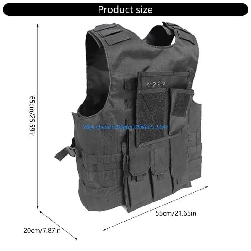 U2JE Colete Tático Porta Placas Colete Multifuncional Homens Colete Combate para Paintball CS Caça Esportes Ao Ar Livre