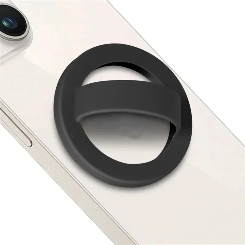

Hands Free Magnetic Liquid Silicone Finger Strap Phone Ring Holder For Magsafe IPhone 17 16 Support Mac Safe Grip Stand Bracket