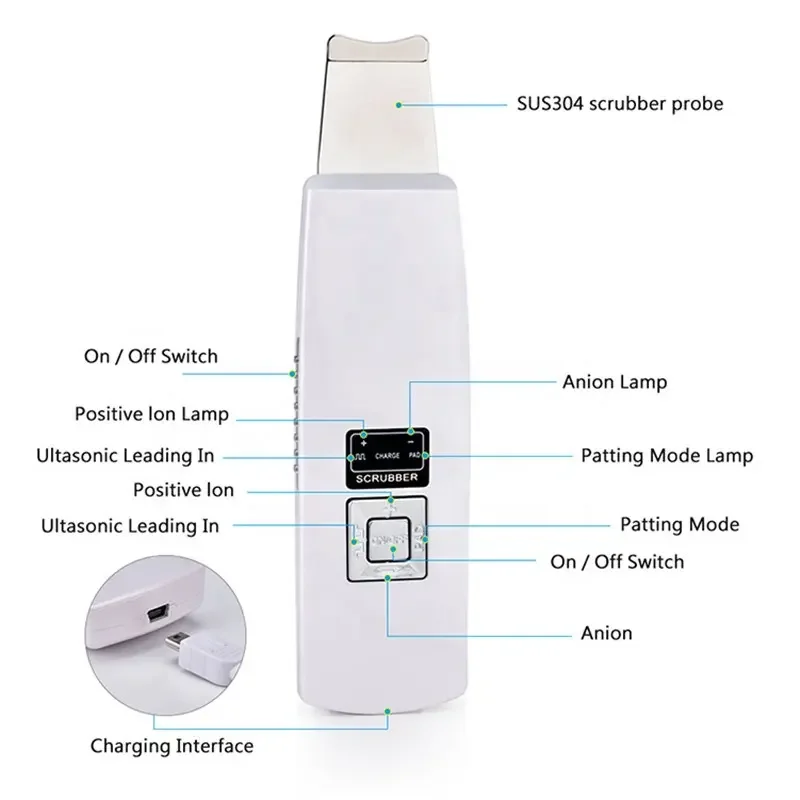 New arrival Facial Cleaning Machine Accessories Facial Skin Scrubber Microdermabrasion Machine