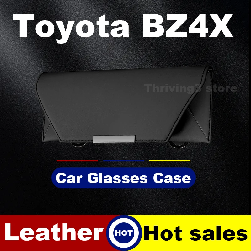 

Leather Car Glasses Case For Toyota BZ4X BZ3X BZ3 2025 New Style Premium Auto Glasses Frame Toyota BZ4X Accessories