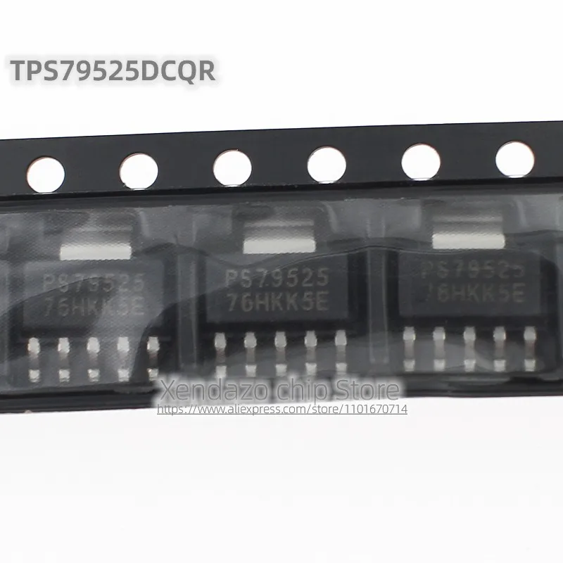 5pcs/lot TPS79525DCQR TPS79525DCQ PS79525 SOT223-6 package Original genuine Voltage regulator chip