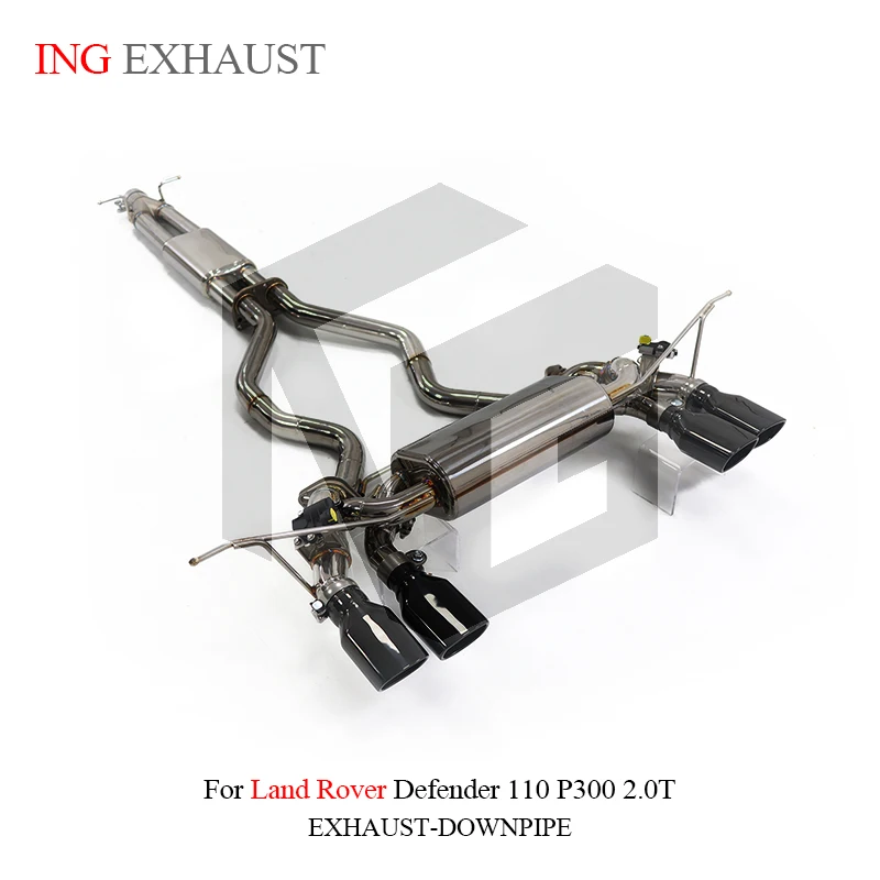 ING Exhaust SS304 Catback for Land Rover Defender 110 P300 2.0T Refitting Accessories Vehicle Engine Performance Parts System