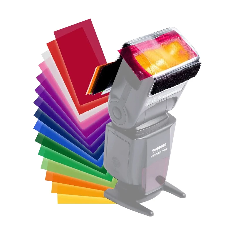 Аксессуары для вспышек SOONPHO, софтбокс с диффузором 580EX, цветной чип CF-12, тканевая ручка для линз Godox Flash