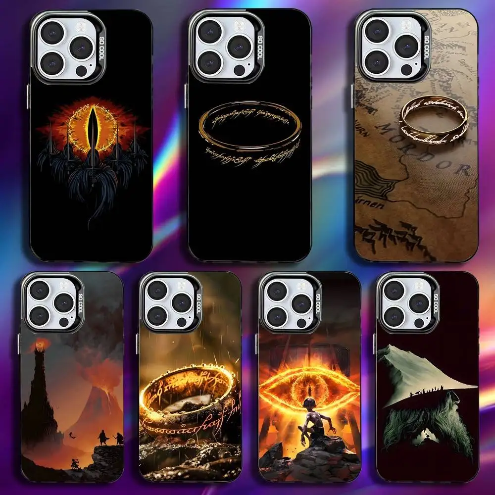 

Film The L-Lord R-Rings Phone Case For iPhone 16,15,14,13,12,11,Pro,Max,Plus,Mini,XS,SE Anti Fall Black Matte Hard Bumper