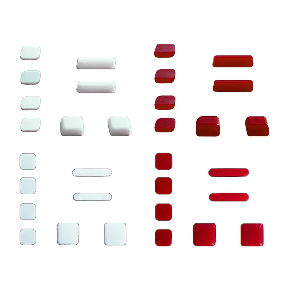 แผ่นยางรองฐานสกรู1ชุดสำหรับคอนโซลเกม NDSL ฝาครอบหน้าจอ LCD ด้านบนเป็นยาง
