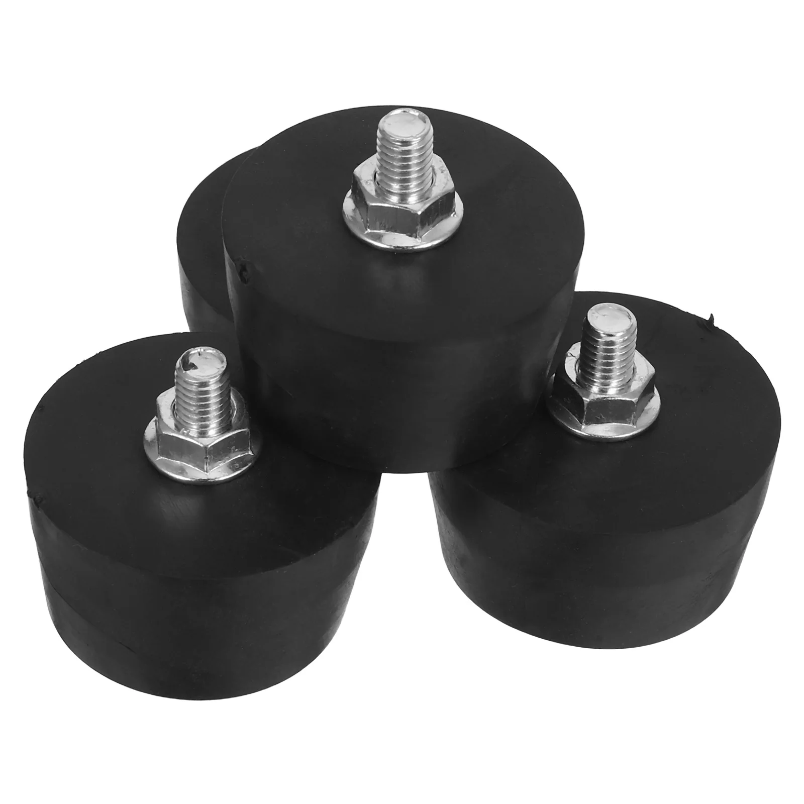 

4pcs Anti-Vibration Rubber Mounts Threaded Shock Absorption Floor Protector Black M8 For Washing Machines Air Compressors