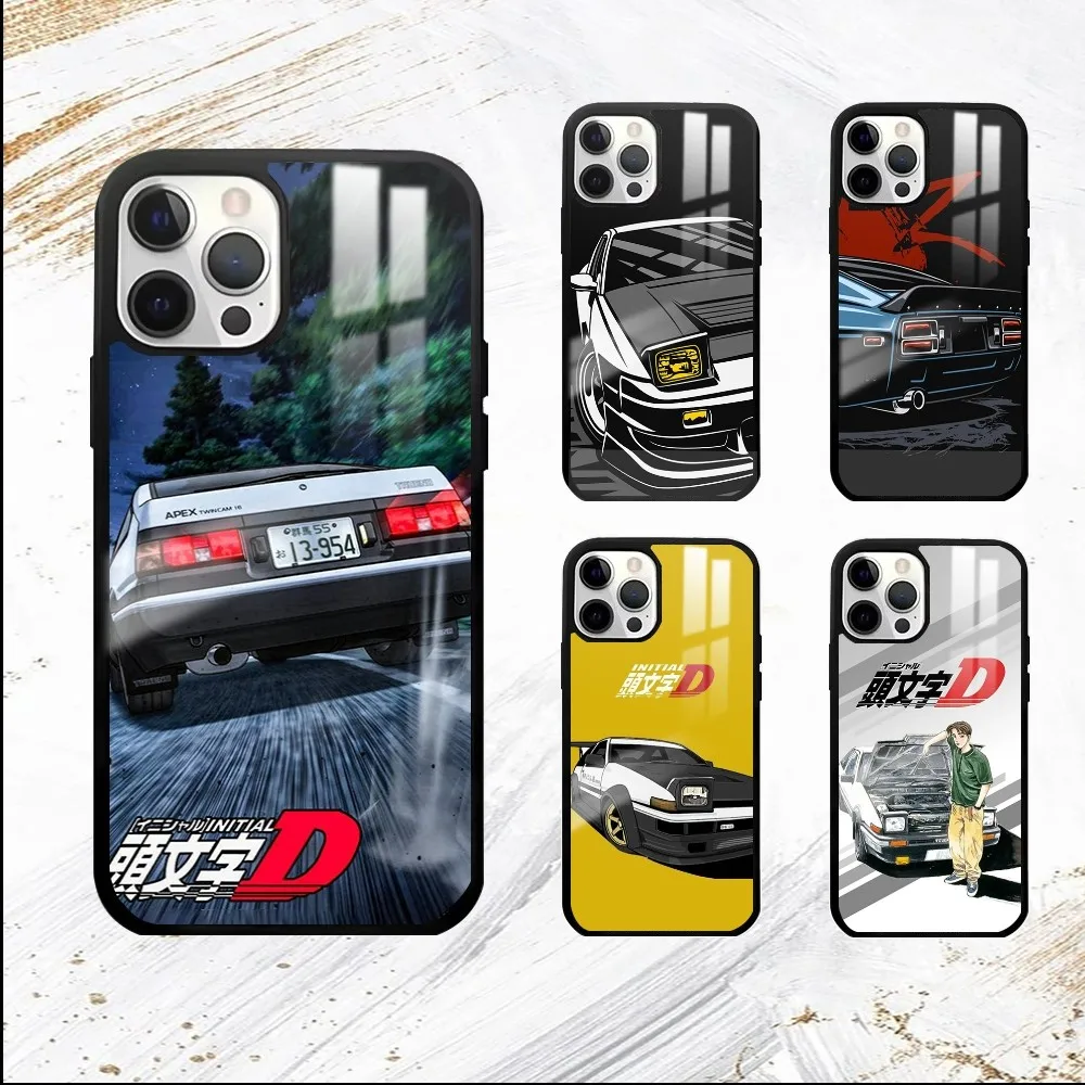 Anime Fujiwara Initial D-D Phone Case For iPhone 16 15 14 13 12 11 Pro Max Plus Mini PC Mirror Fashion  phone case