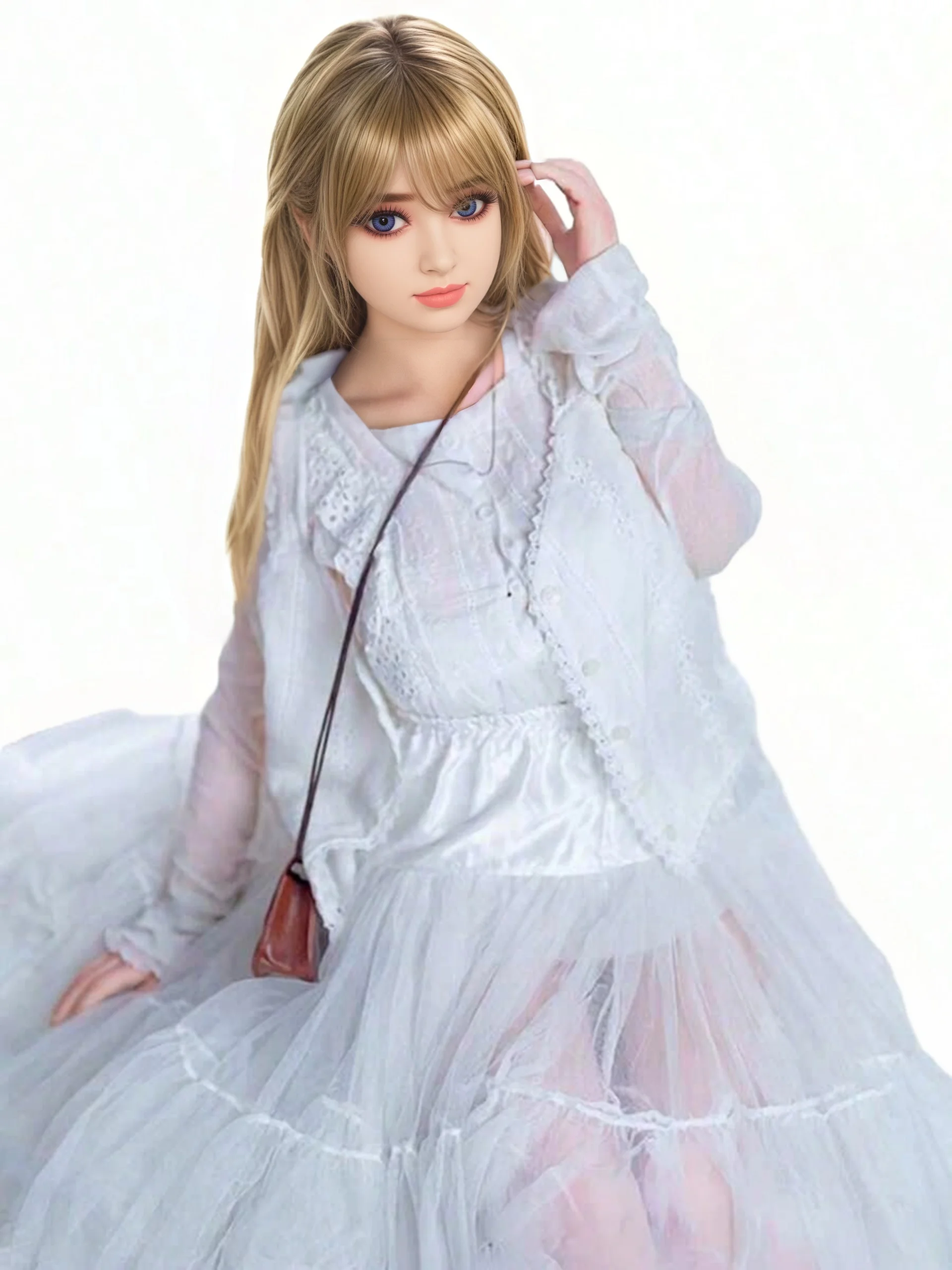 TPE製の人形、40インチ、小さくて可愛い、全身、丈夫な骨格、多様なポーズ、精巧なメイク、繊細な肌、男性に適しています