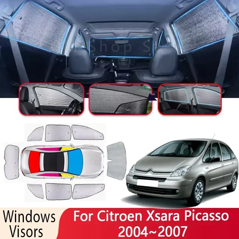 Sun Shade For Citroen Xsara Picasso 2004 2005 2006 2007 Car Windshield Sunshade Heat Insulation Auto Parts Sun Visor Accessories