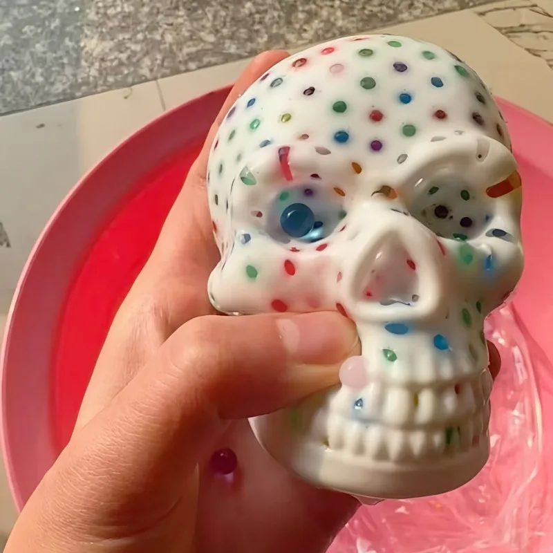 Squishy Schedel Puistje Popping Squeeze Speelgoed Creatieve Ontluchting Tool Zintuiglijke Ontwerp Zachte Fidget Speelgoed Kinderen Volwassenen Verlichten Angst Geschenken