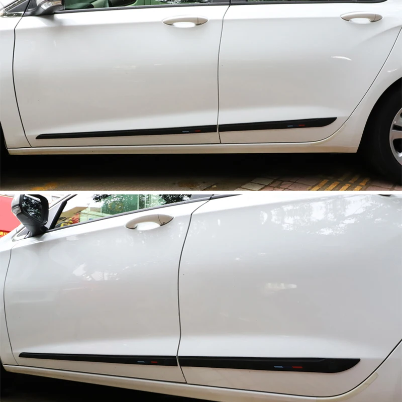 Protector lateral de puerta Universal para coche, tira anticolisión para Seat Ibiza Leon Toledo Altea Mii Cordoba Arona Ateca Alhambra Tarraco