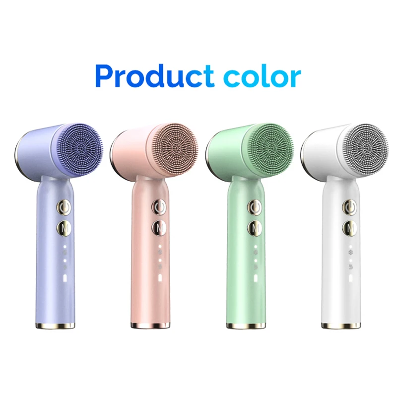 Electric Makeup Remover Massage Face Cleaning Brush Skin Spa Electric Facial Cleansing Spin Roller Sonic Massager