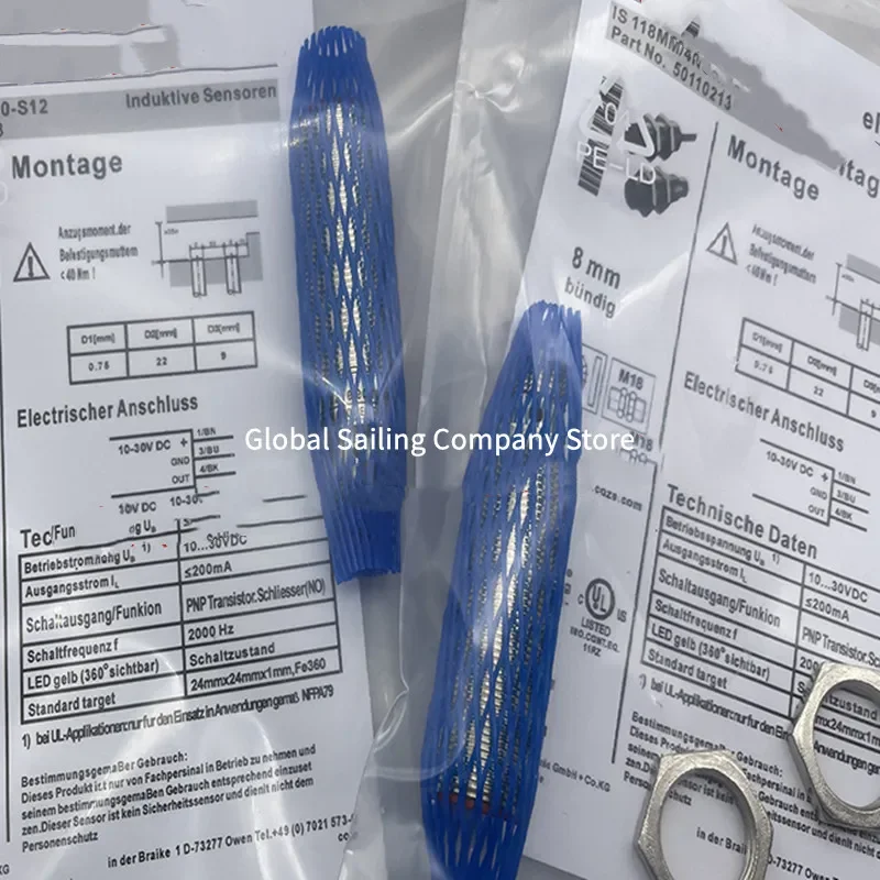 

2 шт. новый бесконтактный переключатель IS 118MM/2NO-8E0-M12 IS 118MM/4NO-8E0-M12