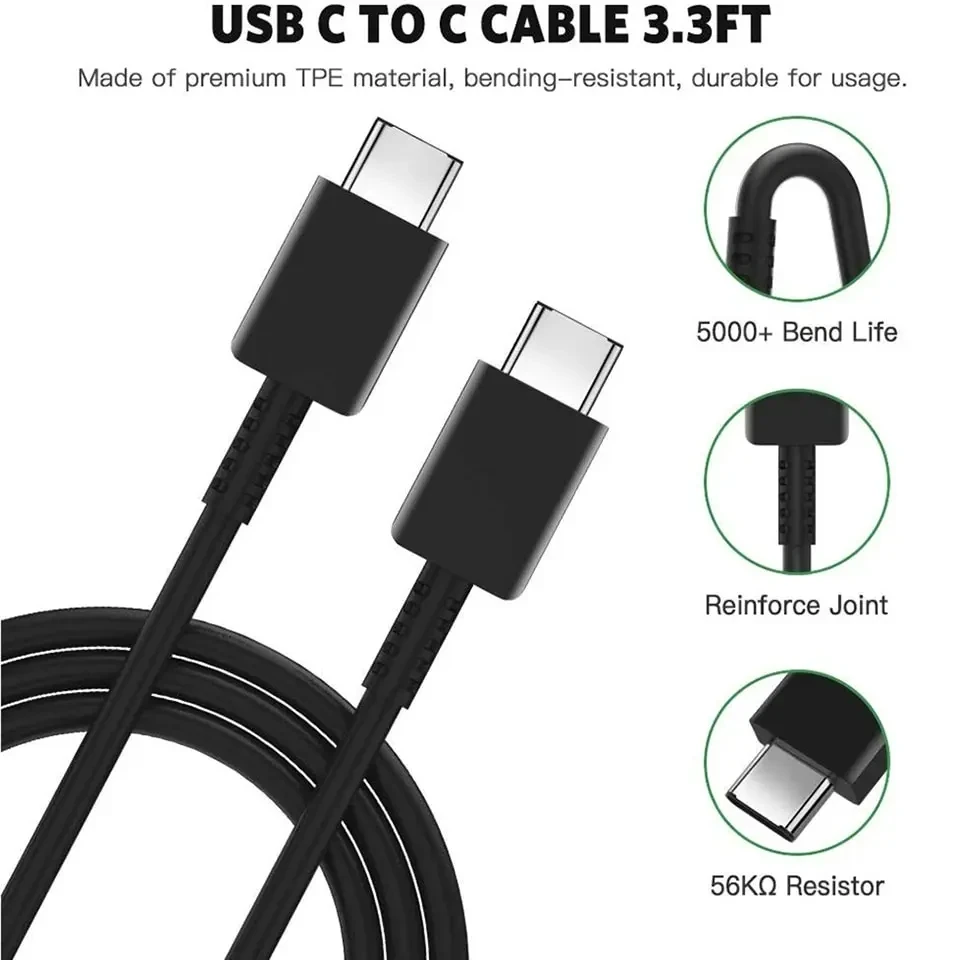PD45W USB C Ladegerät Für Samsung Galaxy S24 S23 S22 S21 S20 Ultra S10 Plus FE Super Schnelle Lade Typ C Ladekabel Zubehör – Detail 8