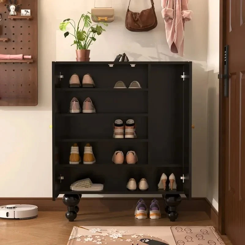 Creative Design Shoe Cabinet Multi-functional French Solid Wood Hall Shoe Cabinet Organizador De Zapatos Living Room Furniture