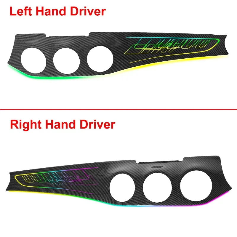 W117 X156 Dashboard Trim LED Lamp, 64 Color Dynamic Interior Ambient Light Compact Car Interior Panel Decor Upgrade Kits