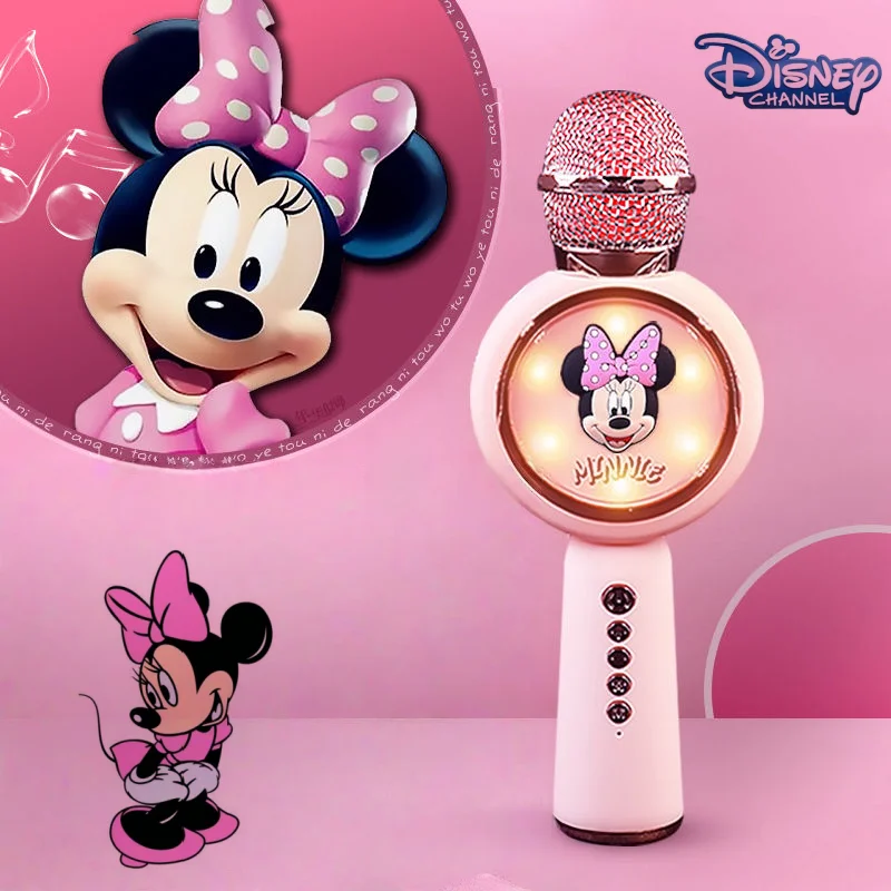 

Disney Mickey Kids Wireless Karaoke Microphone Speaker Integrated Microphone Cute Cartoon Creative Kids toys holiday gift