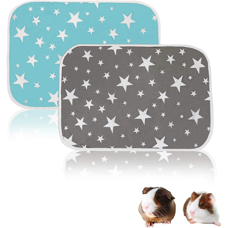 

1Pc Guinea Pig Cage Liners Small Pets Hamster Bedding Mat Washable Absorbent Pee Pads for Rabbit Cage Guinea Pig Accessories