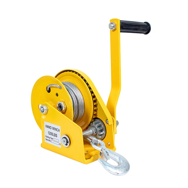 

Ручная лебедка с ручным приводом и фрикционным тормозом для кранов