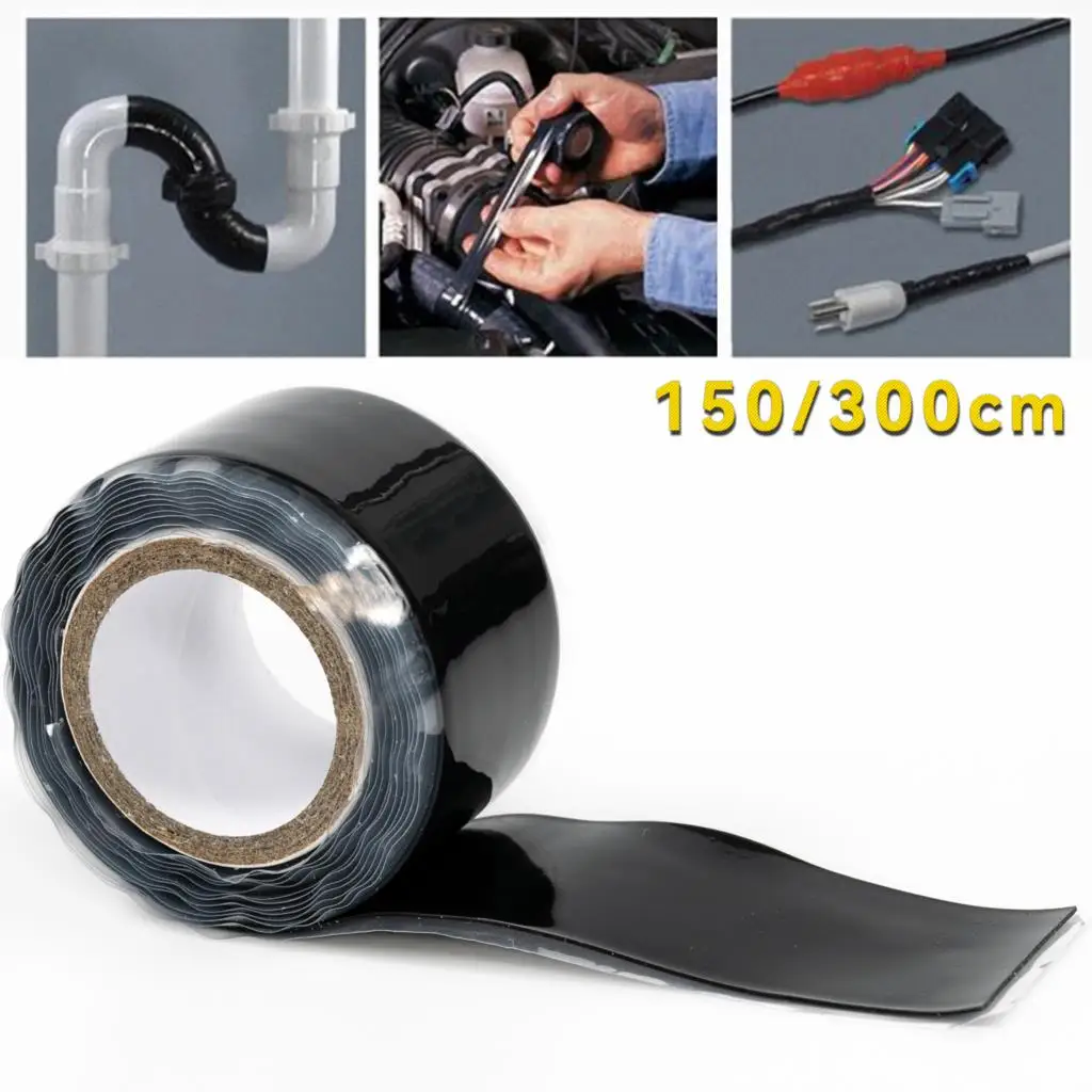 Electrician High Pressure Silicone Self-Adhesive Tape Waterproof Performance Repair Tape Rescue Self Fusing Wire Hose Film Tool