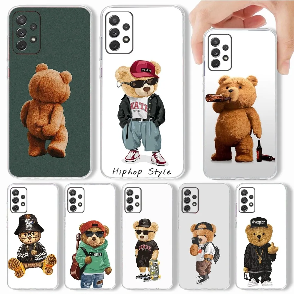 

Cool Bear Phone Case For Samsung,Galaxy,S20,S21,S22,S23,Fe,Lite,Plus,Ultra Note Shell