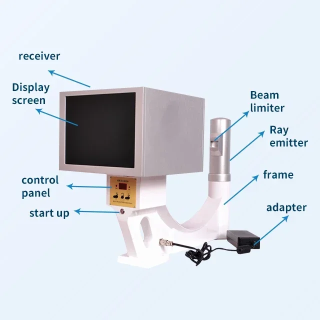 Machine de radiographie vétérinaire portable, RX humain vétérinaire numérique, prix de la machine pour l'hôpital, la clinique pour animaux de compagnie