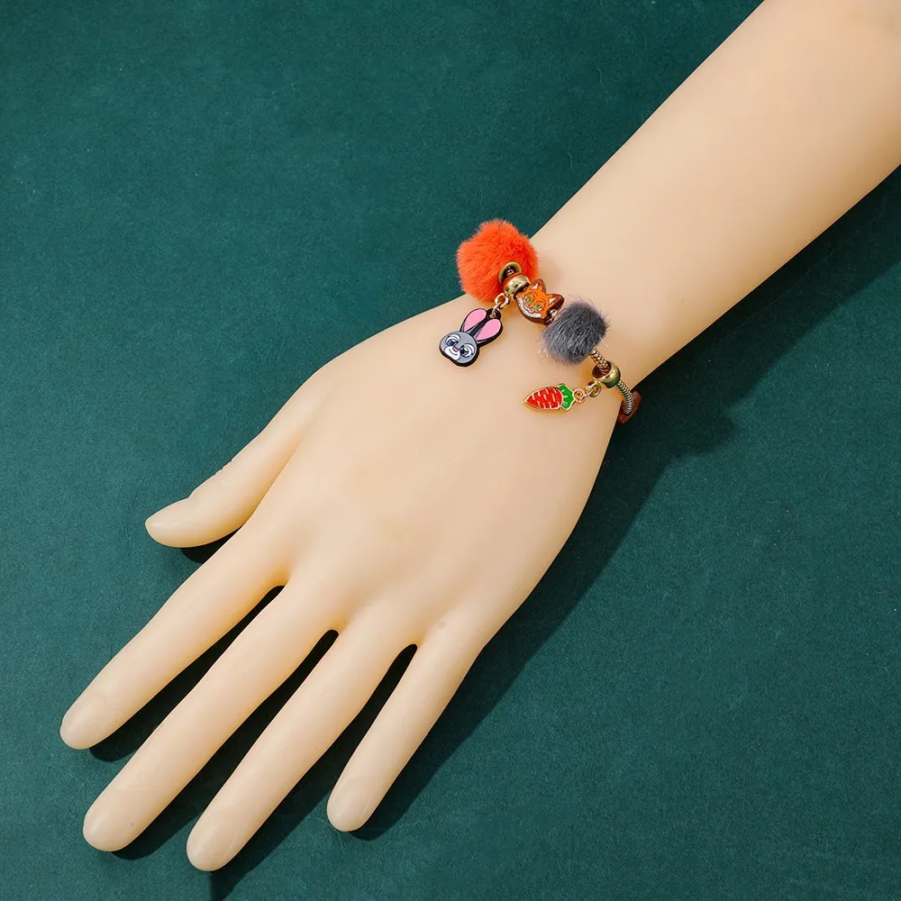 فيلم Zootopia 2 الإبداعية شخصية DIY الخرز نيك جودي قلادة سوار مجوهرات الأزياء مناسبة لإعطاء عشاق الفيلم #6