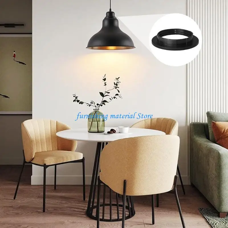 Y5GD 6pcs Chandeliers Fixture Rings Sturdy Plastic Shade Adapter Replacement