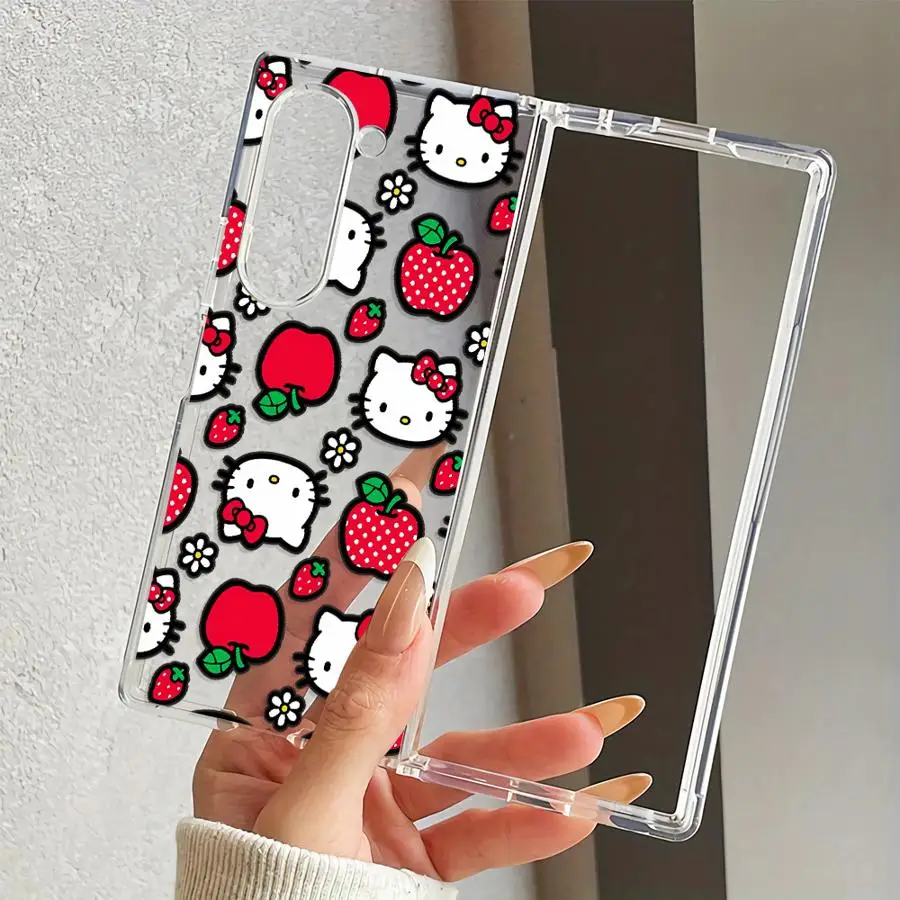 Transparent Soft Phone Cover Case for Samsung Galaxy Z Fold 8 Ultra Z Flip 6 5 4 3 Z Fold 7 6 5 4 3 ZFold8Ultra Sanrio Hello - view 5