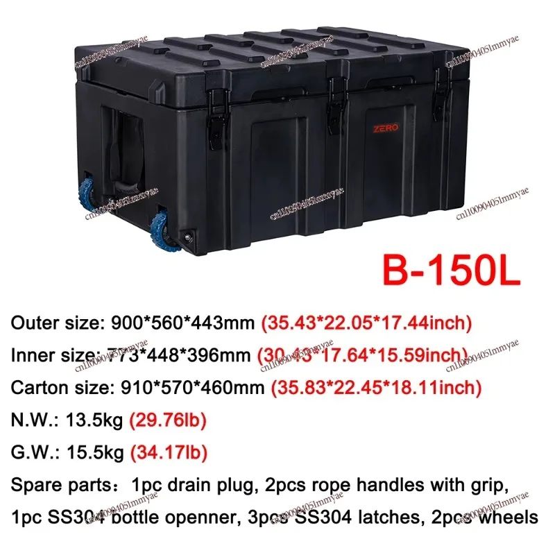 

150L LLDPE Professional Waterproof Level LP65 Imported Material 150L Tool Box in Two Sides