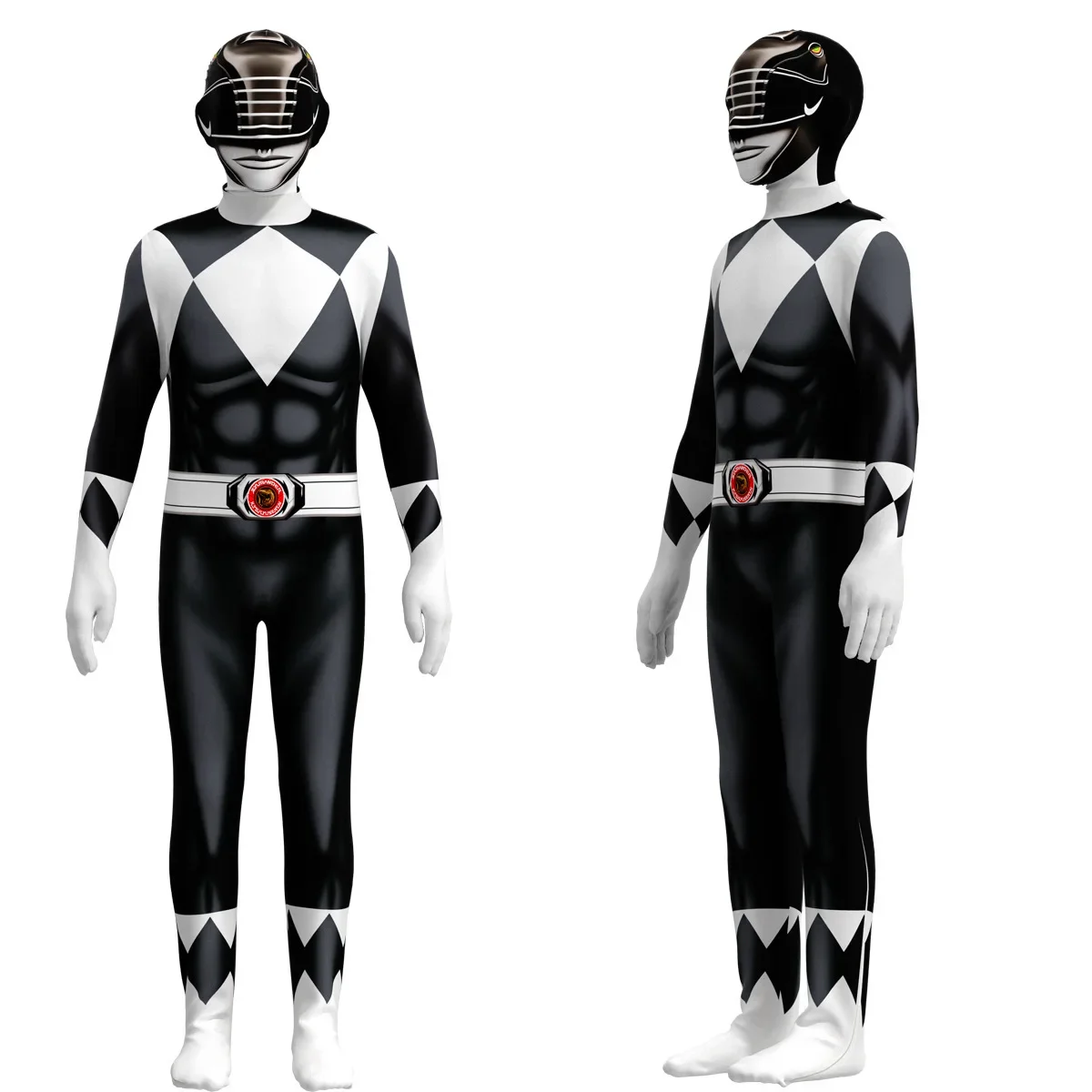 Kinder Superhelden Power Samurai Sentai Shink enger Ranger Kostüm Cosplay Erwachsenen Overall Kleid Halloween Party Zentai Anzüge