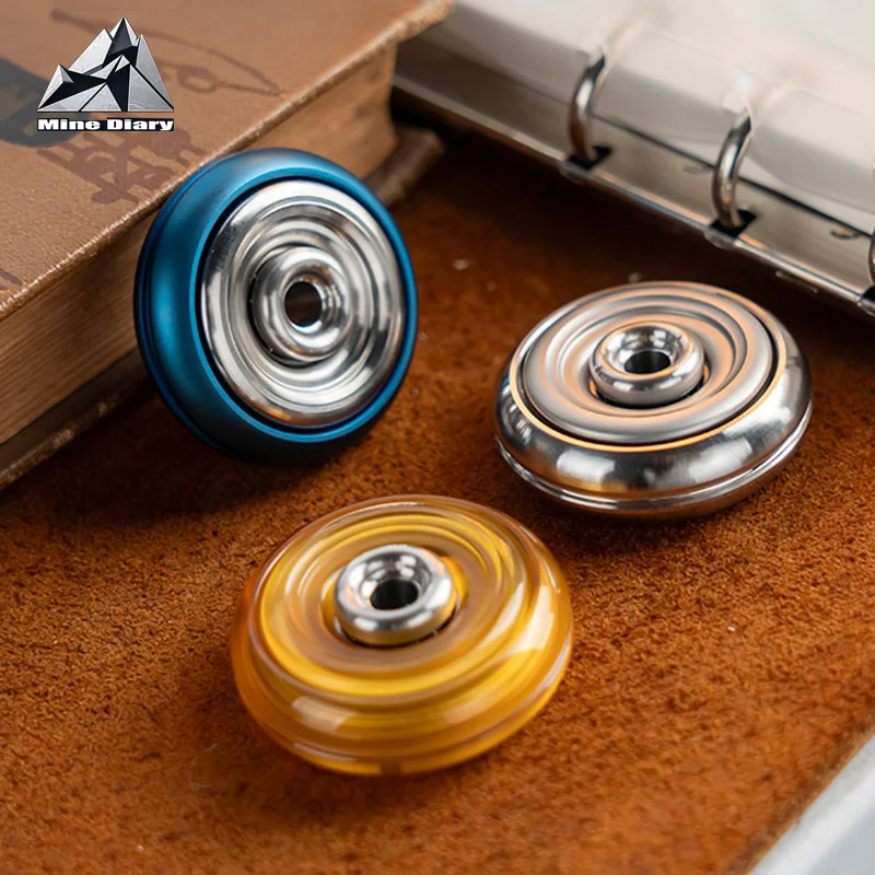 Donut EDC Mini Fidget Toy Metal Fashion Knife Pendant Necklace Pendant ADHD Tool Adult Relieve Relaxation Fidget Spinner Toys